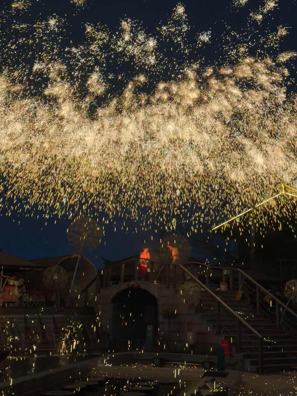 Iron flower fireworks show